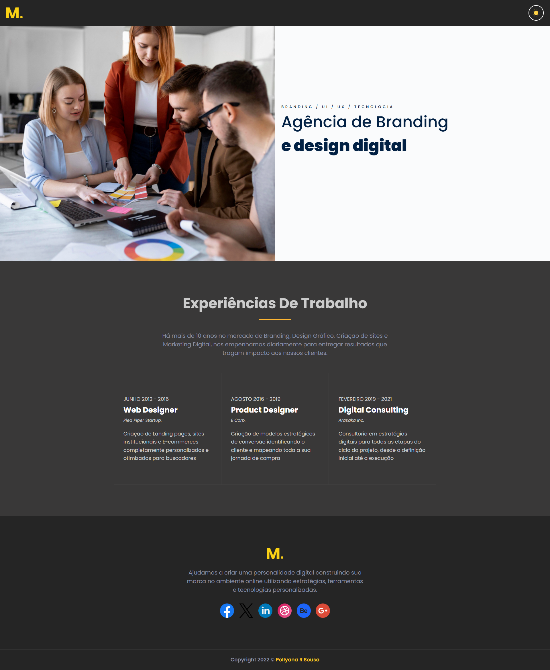 Capa do projeto Agência de Design Digital